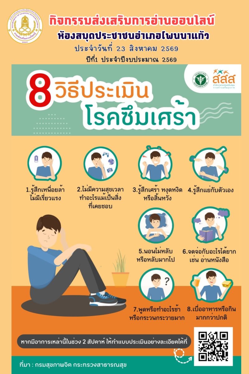 8 วิธีประเมินโรคซึมเศร้า