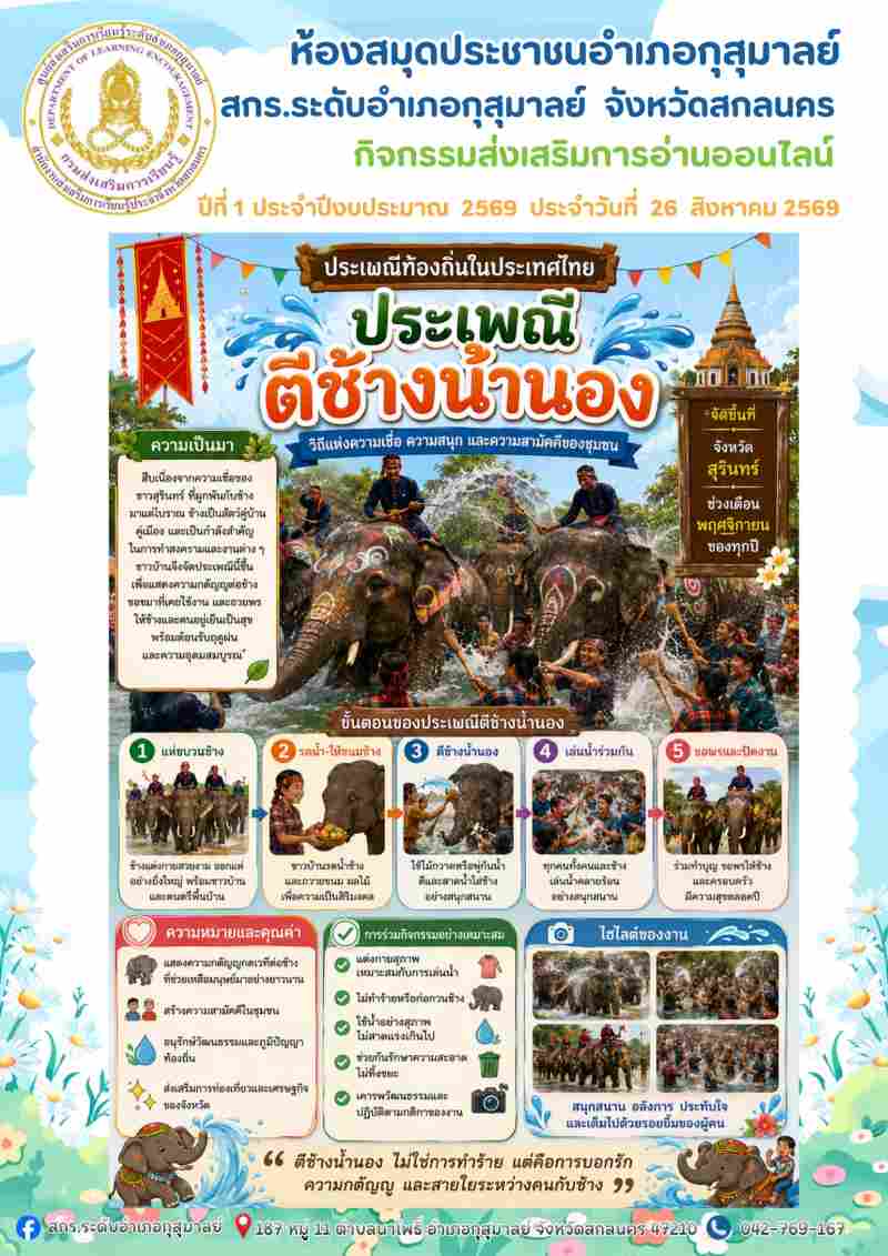 ประเพณีตีช้างน้านอง