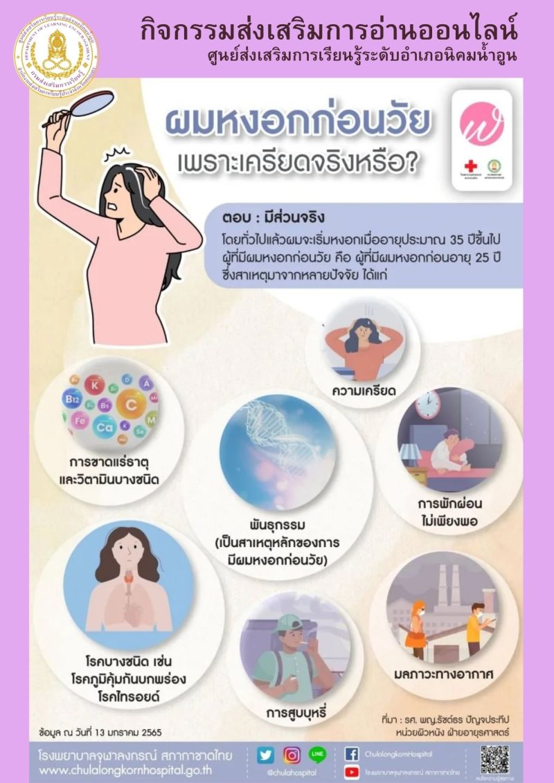 ผมหงอกก่อนวัย เพราะเครียดจริงหรือ ?