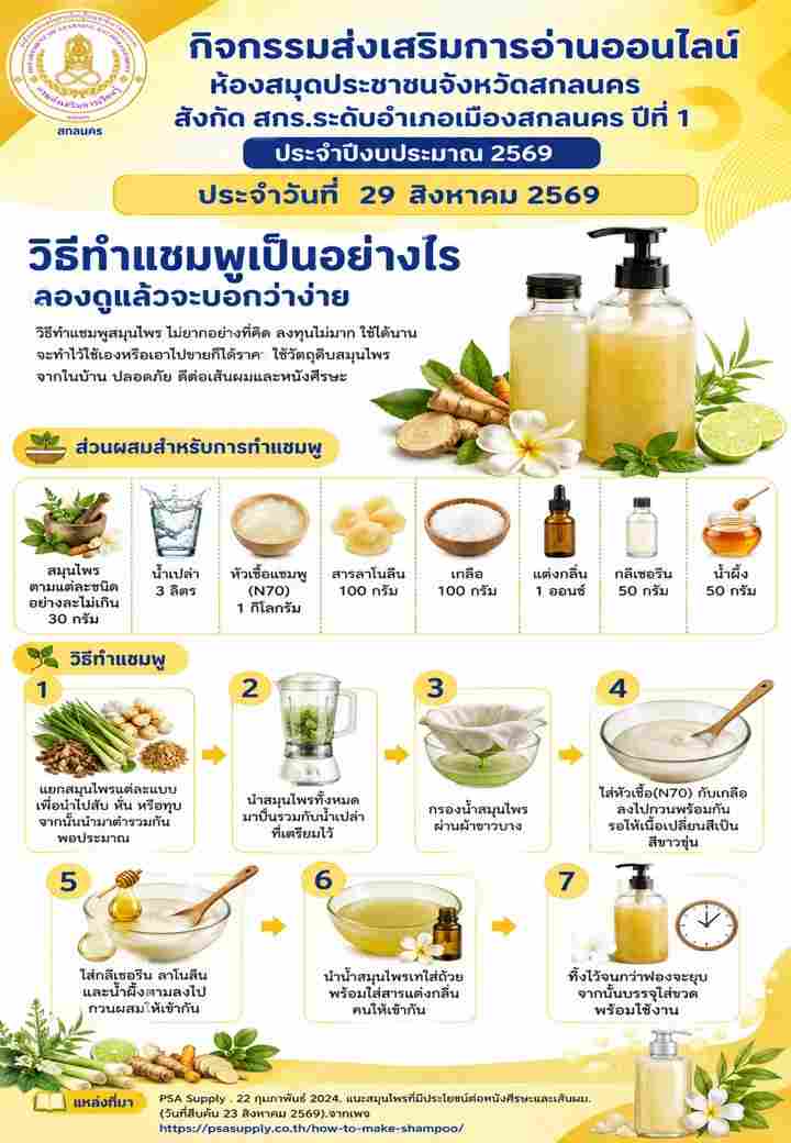 วิธีทำแชมพูเป็นอย่างไร ลองดูแล้วจะบอกว่าง่าย