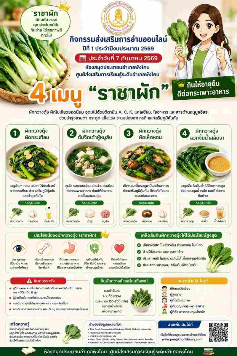 4 เมนู "ราชาผัก"