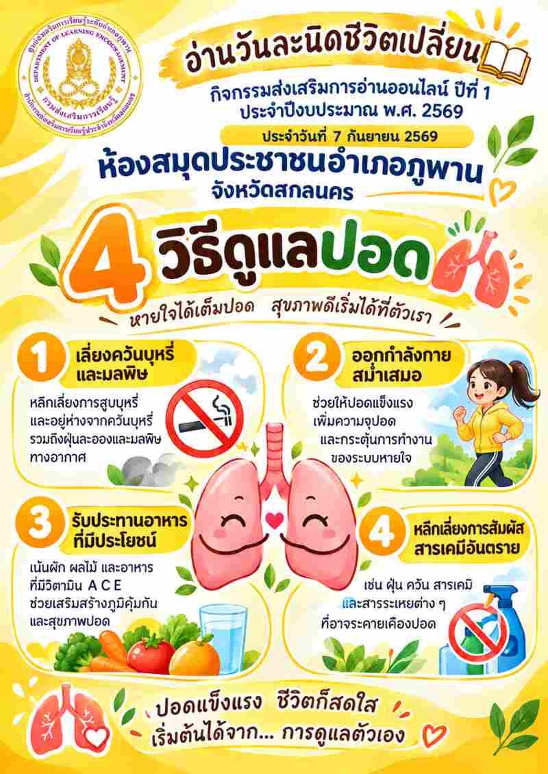  4 วิธีดูแลปอด 🫁 หายใจได้เต็มปอด สุขภาพดีเริ่มได้ที่ตัวเรา