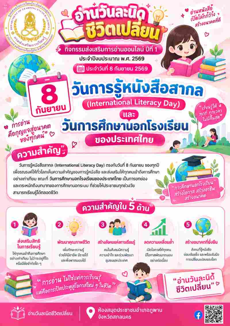 “วันการรู้หนังสือสากล (International Literacy Day)”