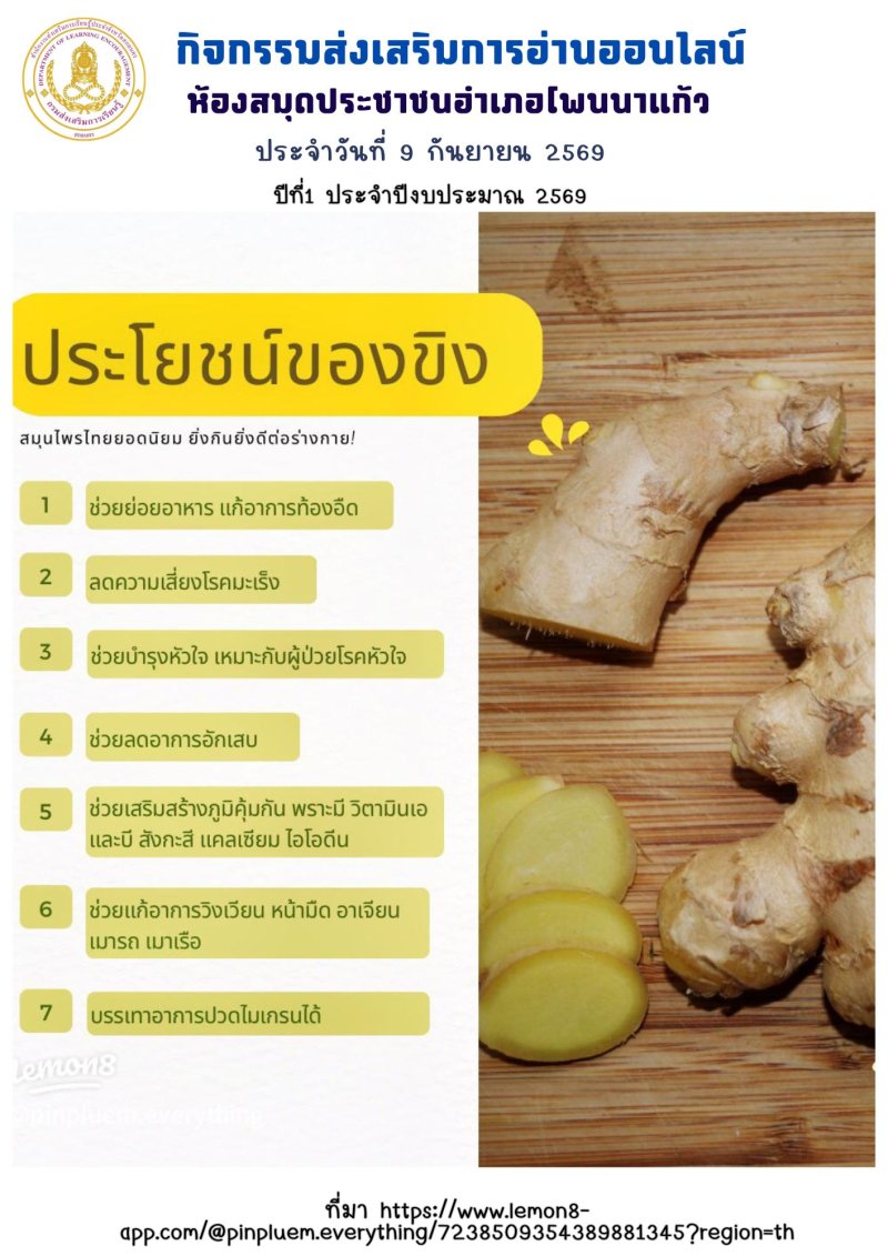 ประโยชน์ของขิง
