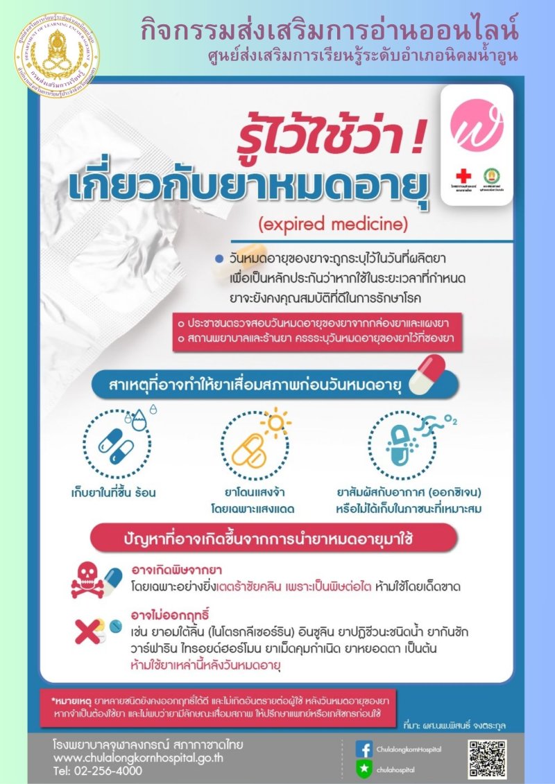 รู้ไว่ใช่ว่าเกี่ยวกับยาหมดอายุ 