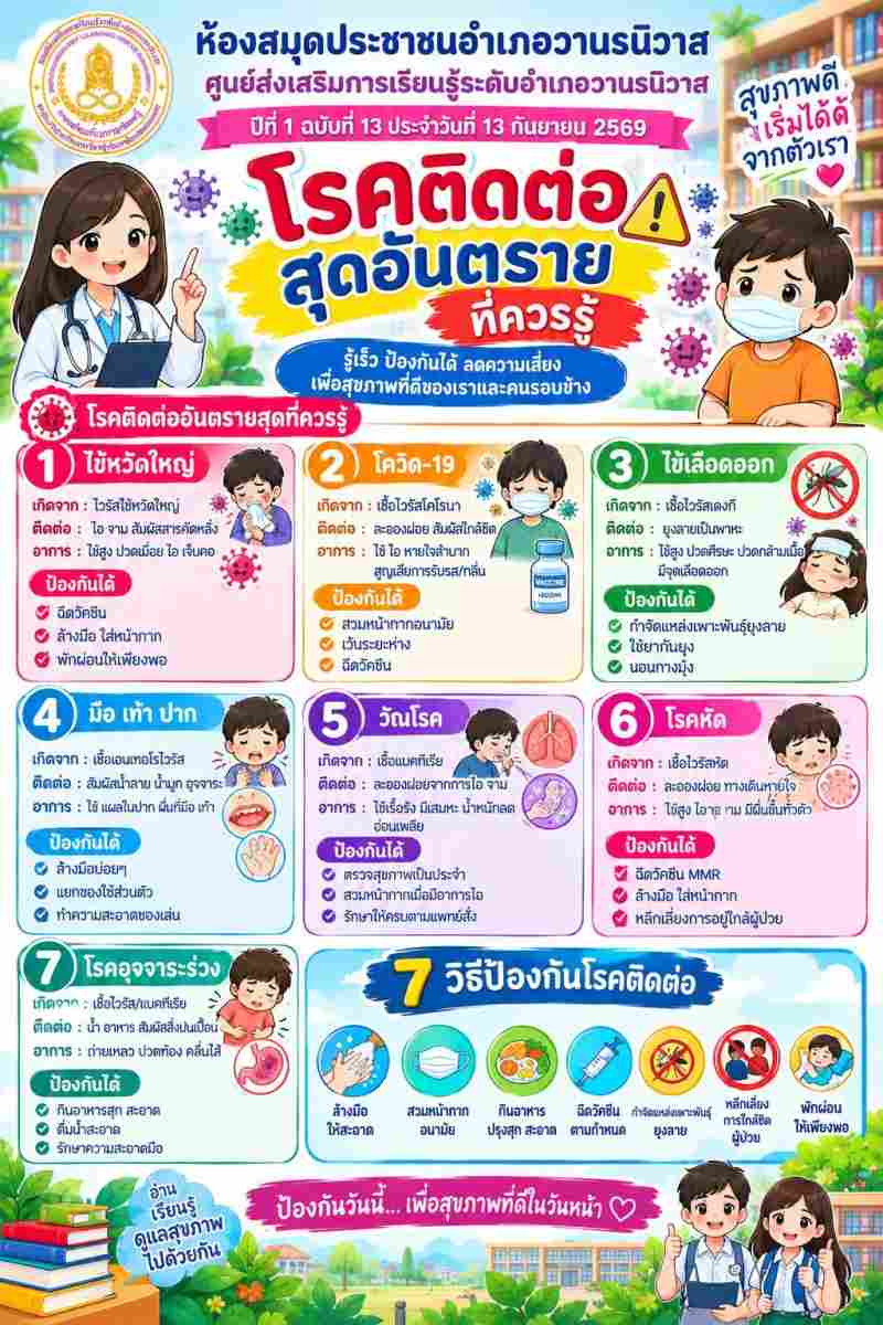 โรคติดต่ออันตรายที่ควรรู้