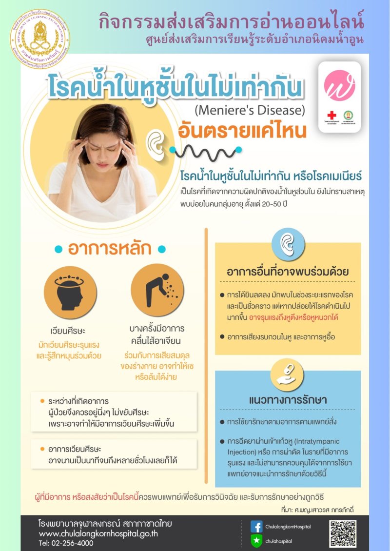 โรคน้ำในหูชั้นในไม่เท่ากัน อันตรายแค่ไหน