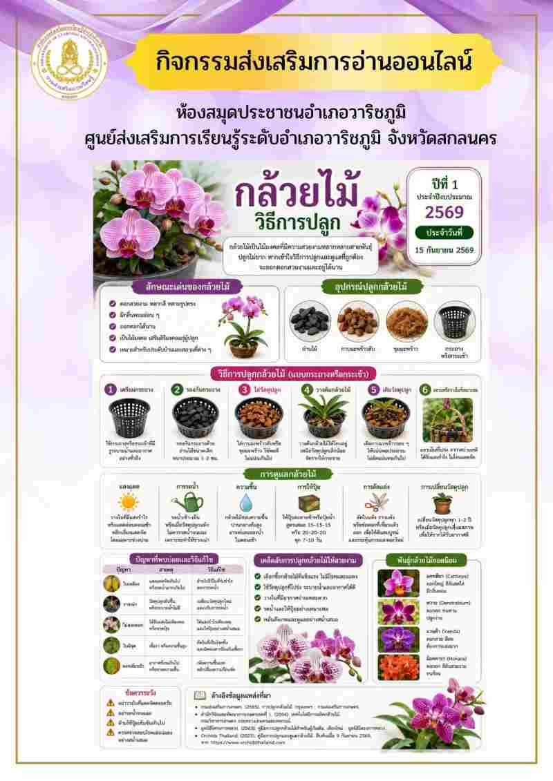 กล้วยไม้และวิธีการปลูก