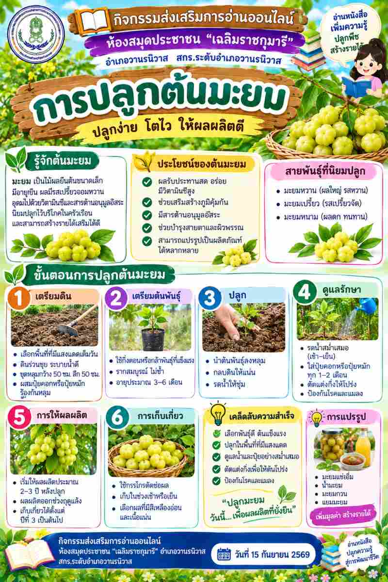การปลูกต้นมะยม