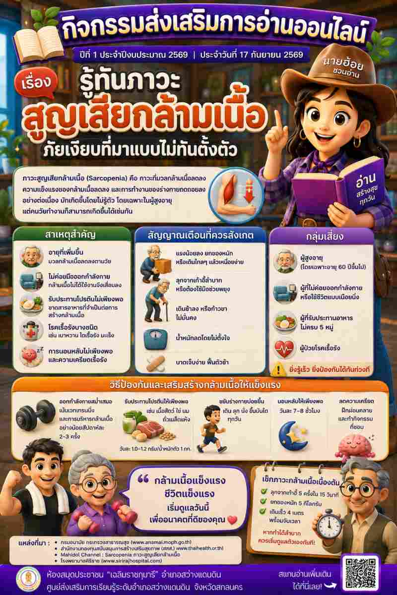 รู้ทันภาวะสูญเสียกล้ามเนื้อ