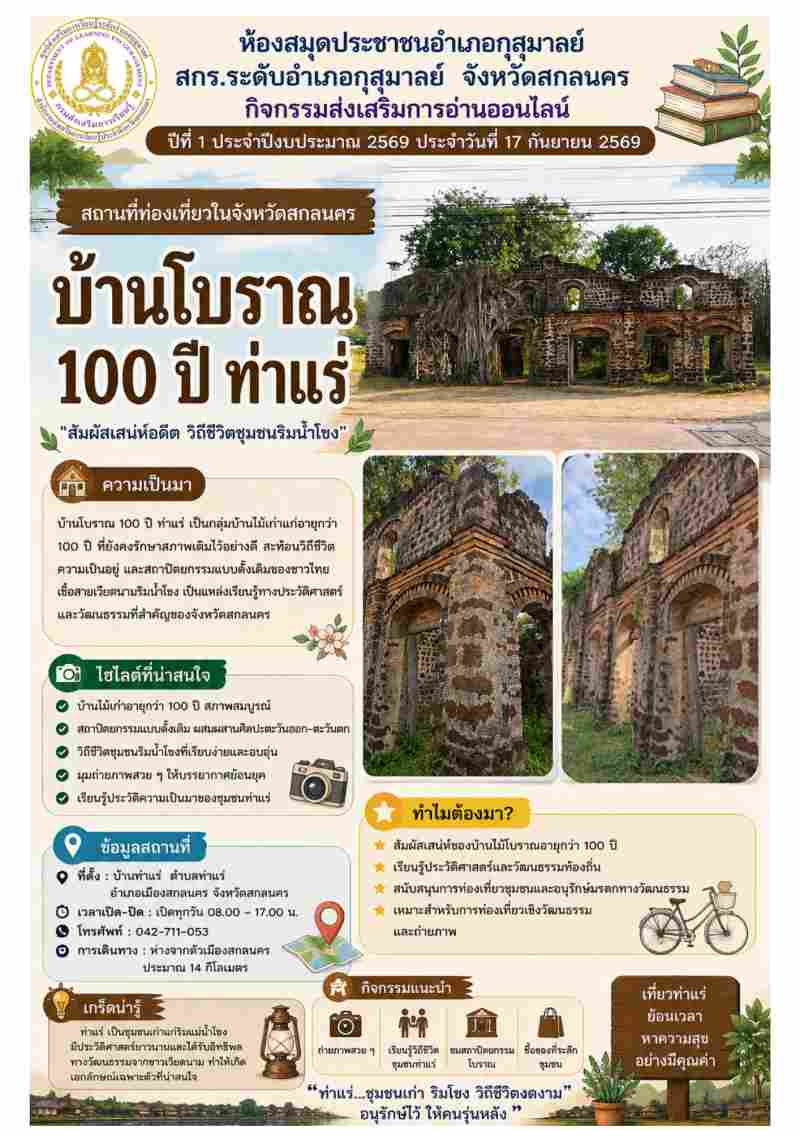 บ้านโบราณ 100 ปีท่าแร่
