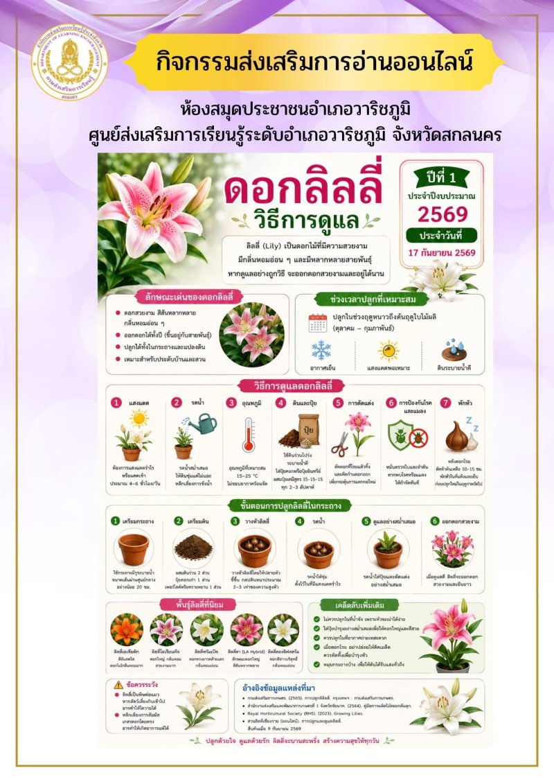 ดอกลิลลี่และวิธีการดูแล