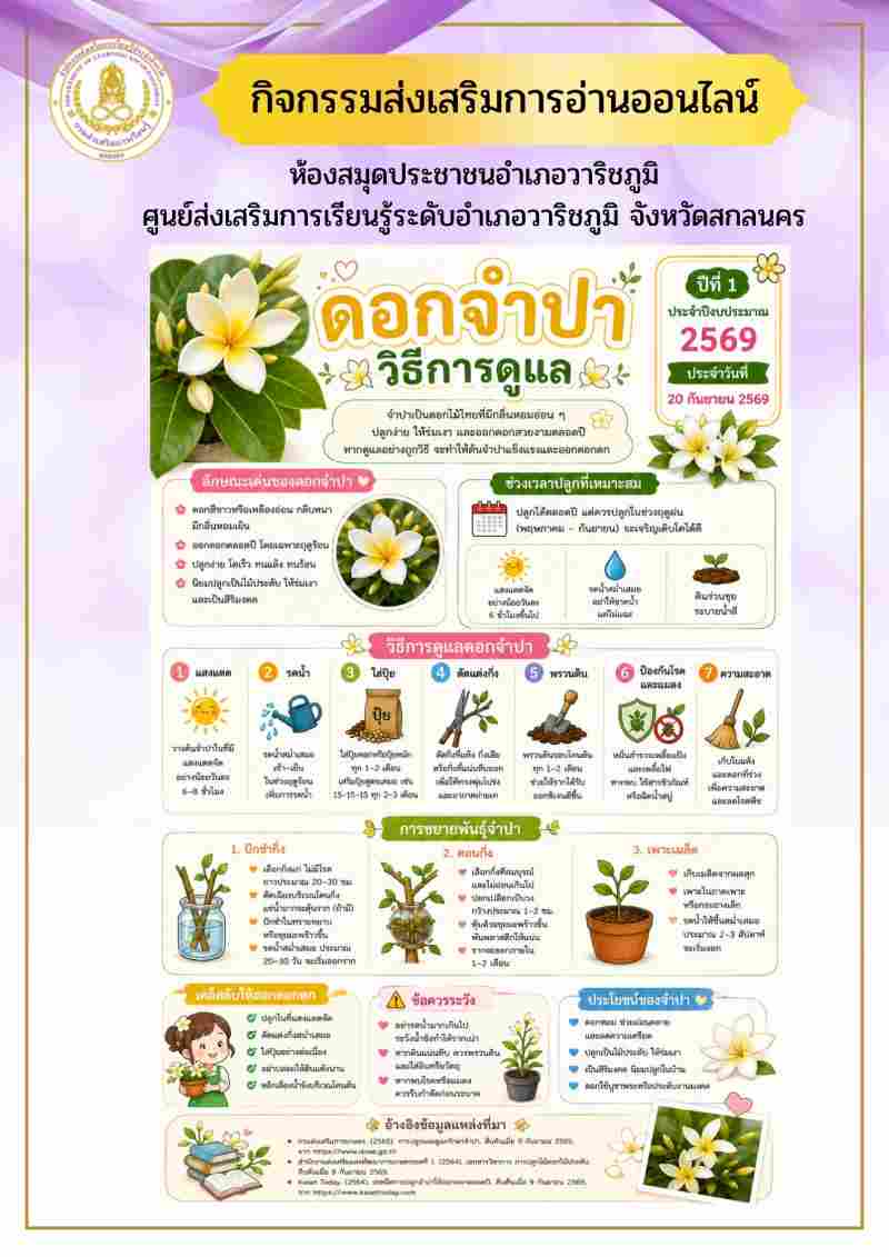ดอกจำปาและวิธีการดูแล