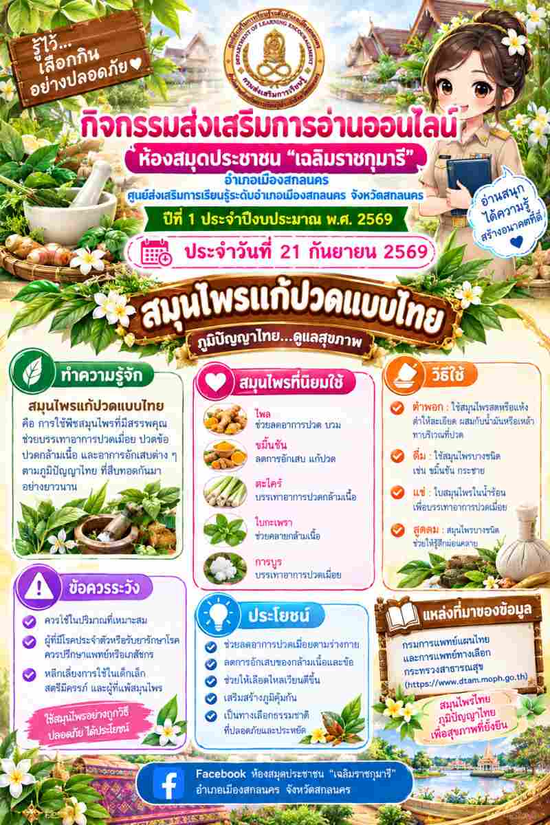 สมุนไพรแก้ปวดแบบไทย