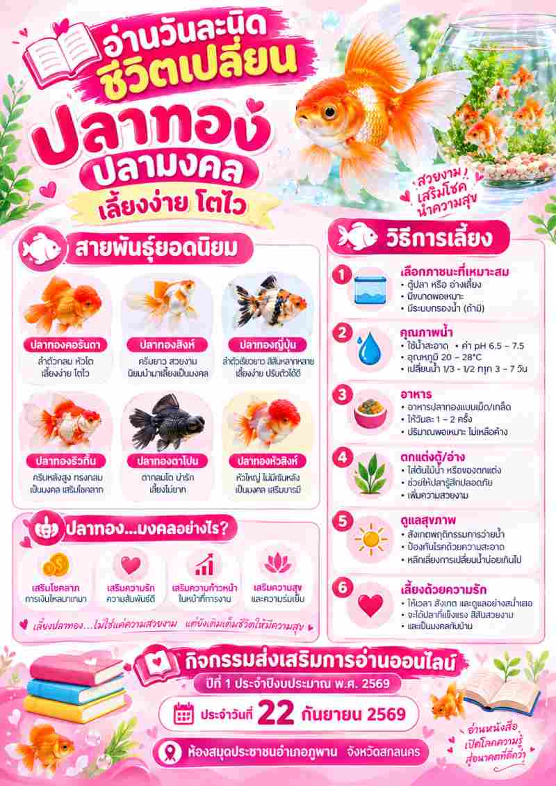 ปลาทอง ปลามงคล เลี้ยงง่ายโตไว
