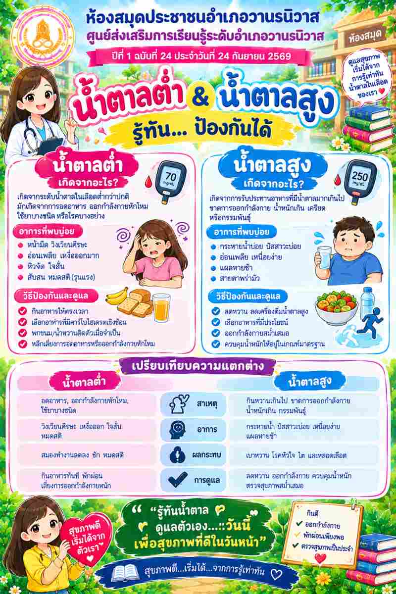 น้ำตาลสูง&น้ำตาลต่ำ