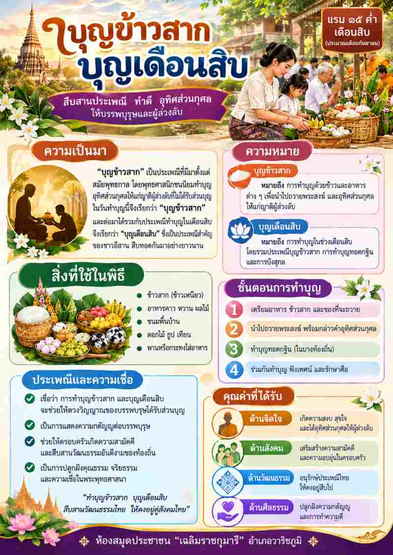 บุญข้าวสาก บุญเดือนสิบ