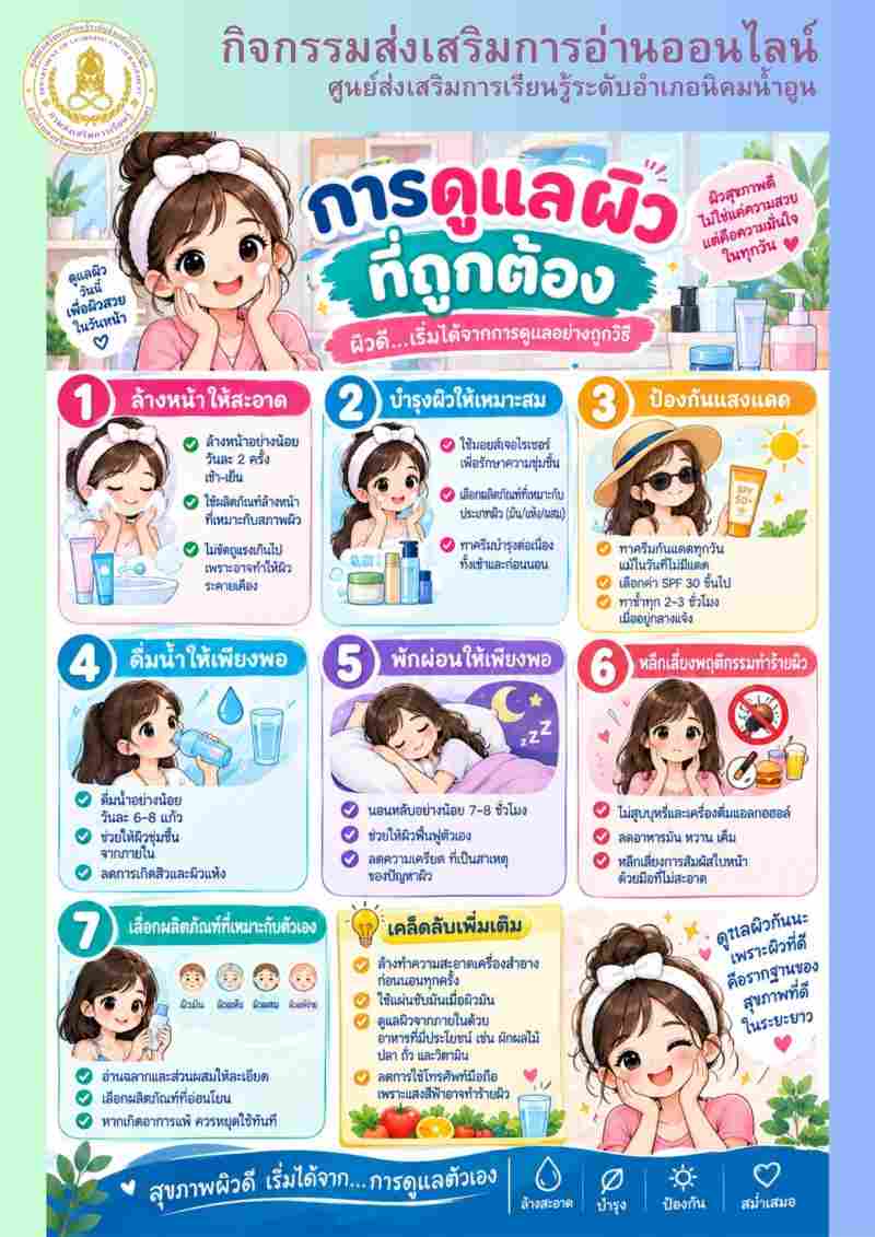 การดูแลผิวอย่างถูกต้อง