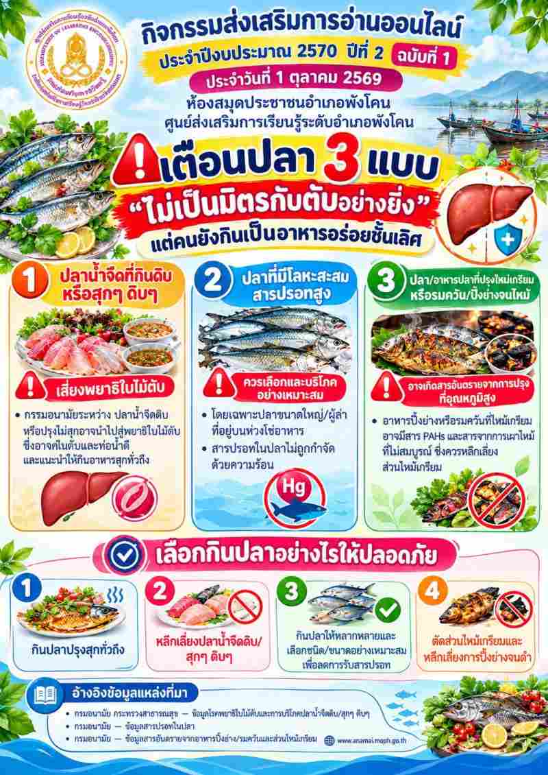 เตือนปลา 3 แบบ "ไม่เป็นมิตรกับตับอย่างยิ่ง " แต่คนยังกินเป็นอาหารชั้นเลิศ
