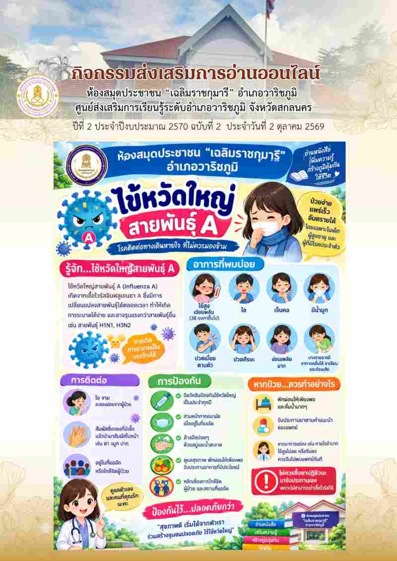 ไข้หวัดใหญ่สายพันธุ์ A โรคติดต่อทางเดินหายใจที่ไม่ควรมองข้าม 