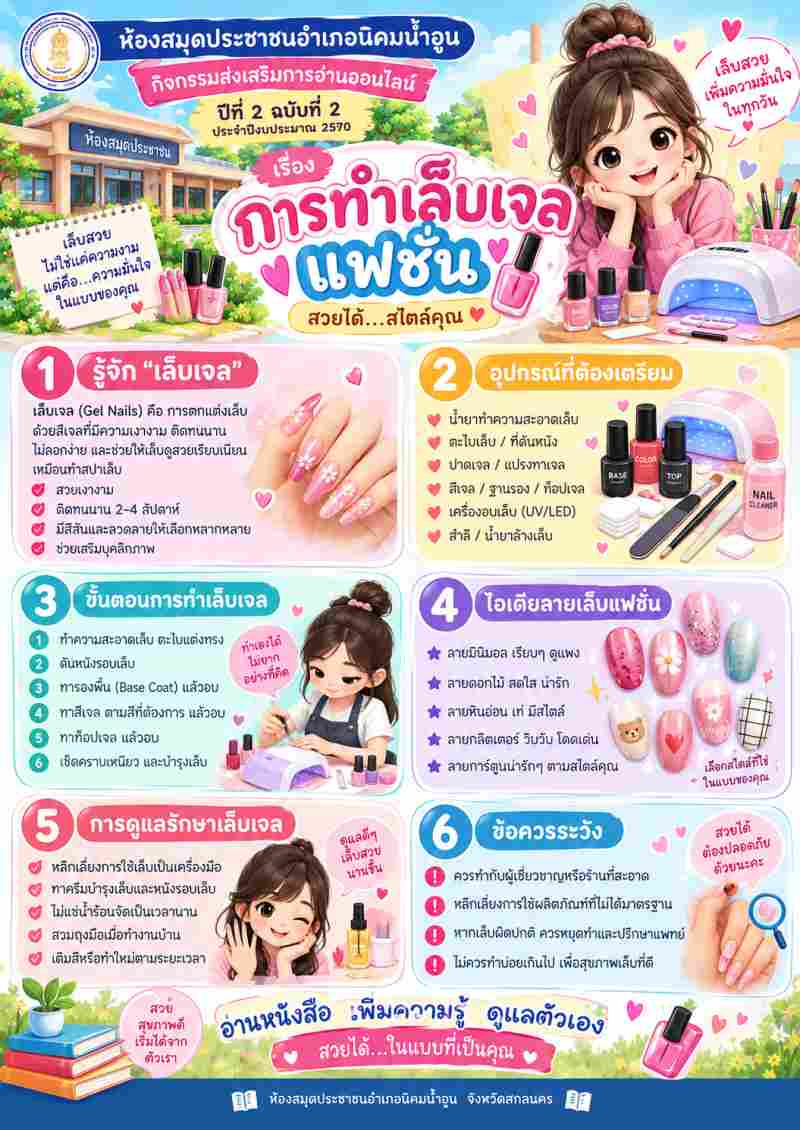 การทำเล็บเจลแฟชั่น
