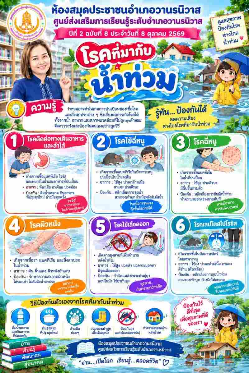โรคที่มากับน้ำท่วม