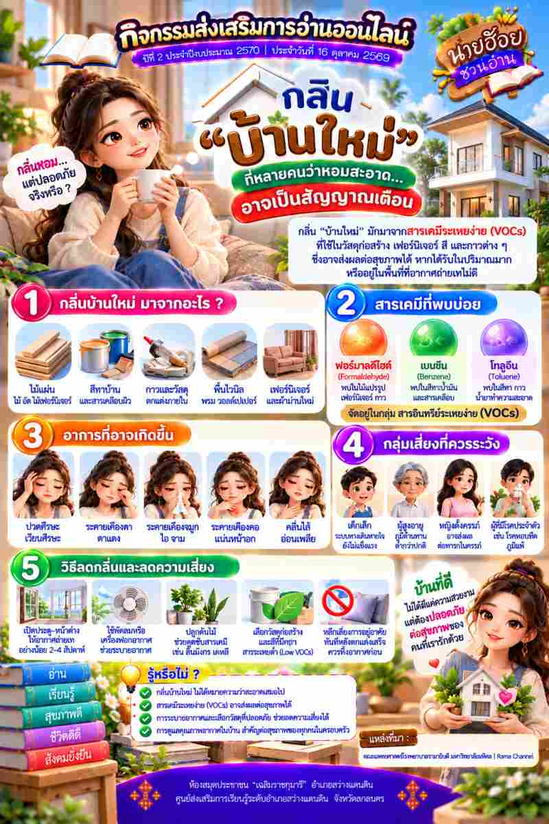  กลิ่น "บ้านใหม่" ที่หลายคนว่าหอมสะอาด... อาจเป็นสัญญาณเตือน