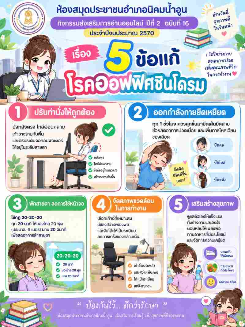 5 ข้อแก้ออฟฟิตซินโดรม