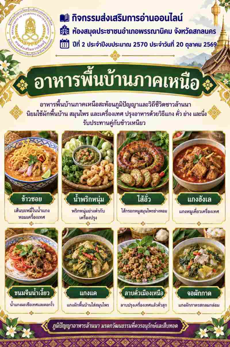 อาหารพื้นบ้านภาคเหนือ
