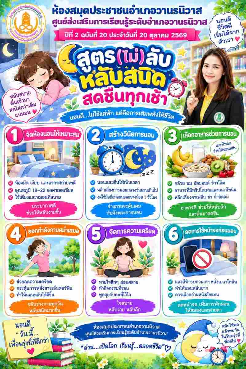 สูตร (ไม่) ลับ  หลับสนิดสดชื่นทุกเช้า