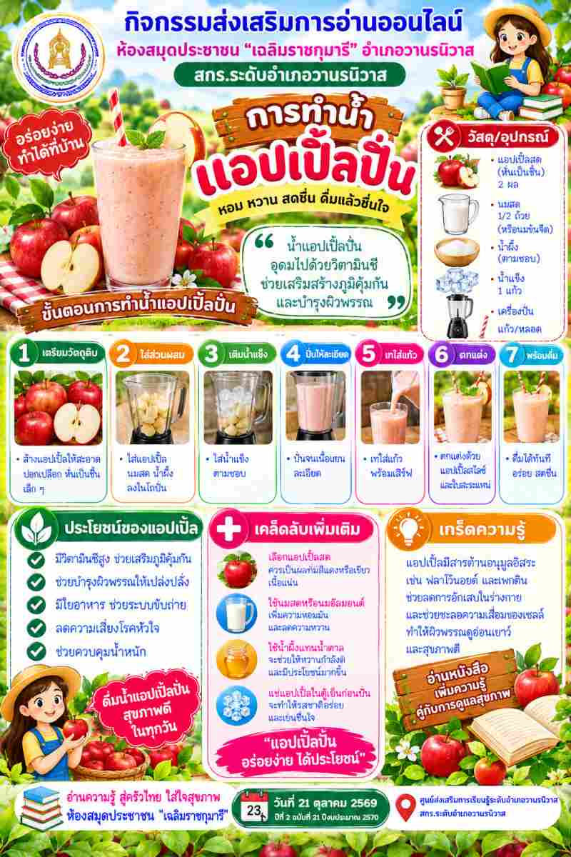 น้ำแอปเปิ้ลปั่น