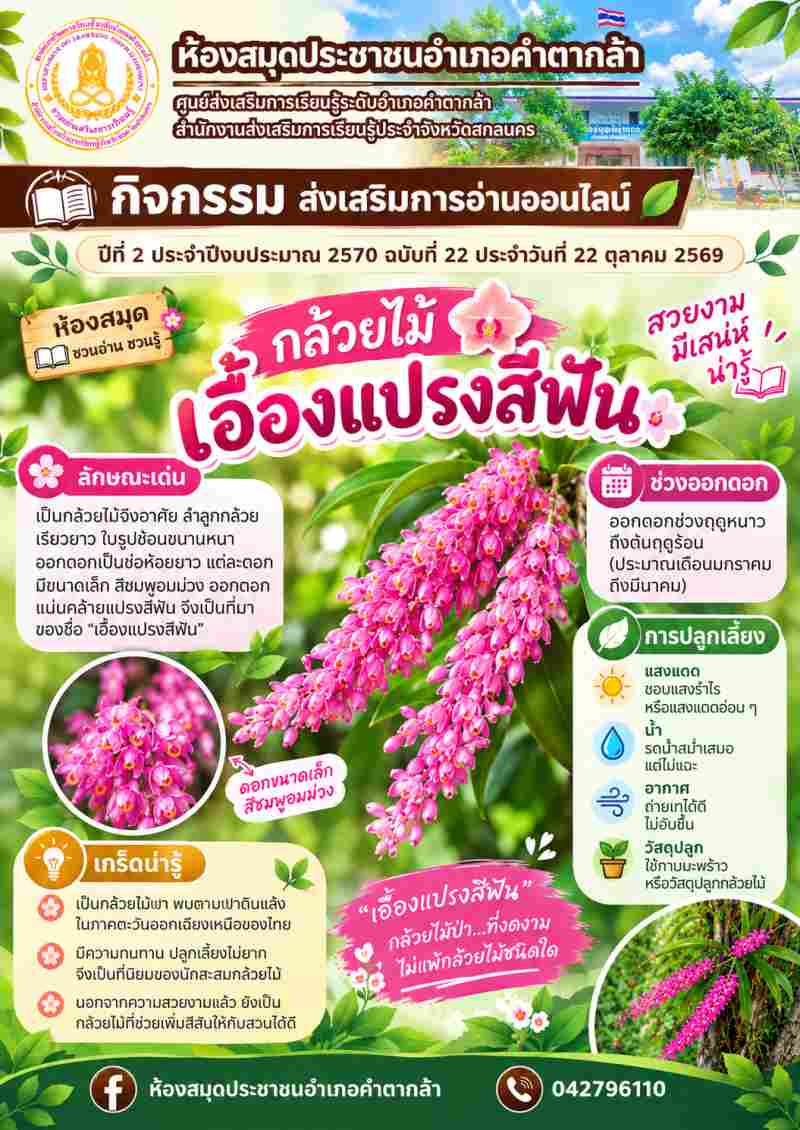 กล้วยไม้ “เอื้องแปรงสีฟัน”